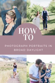 the cover of how to photograph portraits in broad daylight with an image of a family