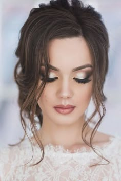 Wedding Makeup Vintage, Wedding Makeup For Brunettes, Fall Wedding Makeup, Gorgeous Wedding Makeup, Party Make-up, Best Wedding Makeup, Brunette Makeup