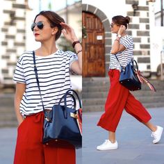 Superga Outfit, Carefree Fashion, Red Pants, Red Outfit