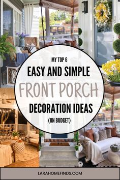 front porch decorating ideas on budget