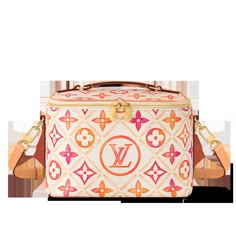 LOUIS VUITTON® - Small Coolbag - Pink Louis Vuitton Bag Pink, Flower Tiles, Resort 2024, Louis Vuitton Pink, Trunk Bag, Raspberry Pink, Wallet Pouch, Monogram Bag, Business Bag