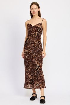 Animal print slip maxi dress. Adjustable straps. Lined, not sheer.Recommended sizing 2-4 S, 6 M, 8-10 L Fabric Contents: 100% POLYESTERLINING: 100% POLYESTER Edgy Dress, Leopard Maxi Dress, Stylish Maxi Dress, Leopard Print Maxi Dress, Strap Maxi Dress, Flowy Design, Spaghetti Strap Maxi Dress, Shirts For Leggings, Maxi Slip Dress