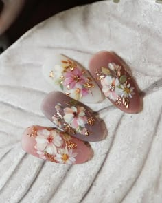 3d Nail Art Designs, Vintage Nails, Korean Nails, Nails Desing, Luxury Nails, Chic Nails, Nail Paint