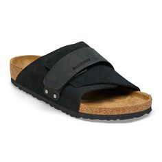 Kyoto Nubuck Leather/Suede Birkenstock Kyoto, Black Birkenstock, Birkenstock Men, Vegan Shopping, Boys Sandals, Suede Fashion, Strap Wedge, Shoe Insoles, Girls Sandals