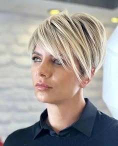 Platinum Pixie, Long Pixie Hairstyles, Long Pixie Cuts, Asymmetrical Pixie, Pixie Cut With Bangs, Long Pixie, Coarse Hair, Long Bangs