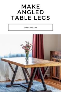 Make Angled Table Legs Diy Trestle Table, Trestle Table Plans, Diy Tables, How To Build Steps, Trestle Dining Table, Diy Dining Table, Diy Dining, Pallet Designs, Diy Baby Furniture