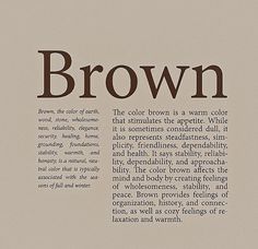 an article about brown is featured in the magazine's book, which features text and images