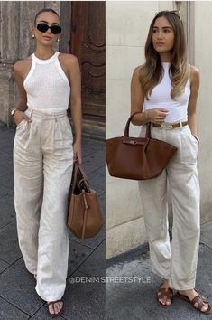 Mode Zara, Italy Outfits, Elegante Casual, Casual Style Outfits, White Outfits, Mode Inspiration