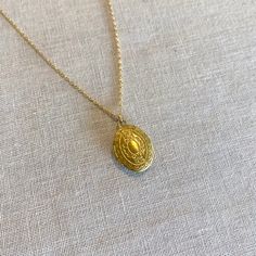 Small Locket Tiny Vintage Oval Etched Brass Floral Keepsake | Etsy Elegant Gold Locket Necklace With Oval Link, Elegant Gold Oval Link Locket Necklace, Vintage Gold Locket Necklace With Oval Link, Vintage Gold Oval Link Locket Necklace, Classic Jewelry With Delicate Chain Medallion, Classic Medallion Jewelry With Delicate Chain, Classic Medallion With Delicate Chain Jewelry, Heirloom Style Oval Pendant Locket Necklace With Vintage Charm, Dainty Oval Pendant Locket Necklace For Anniversary