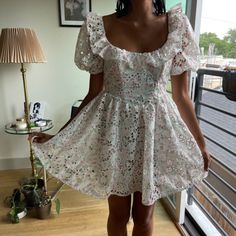 The Cutest Puff Sleeve Dress, Worn Once. Bought From Free People. Size M Lemon Dress, Puff Sleeve Dress, Puffed Sleeves Dress, Love And Lemons, For Love And Lemons, For Love, The Cutest, Sleeve Dress, Puff Sleeve