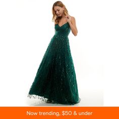 in stock Macy Dresses, Evening Dress Collection, Green Tulle, Prom 2024, Long Evening Dress, The Prom, Prom Style, Tulle Gown, Spaghetti Strap Dress