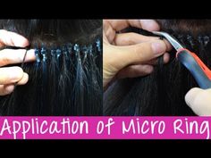 Micro Ring Cold Fusion Hair Extensions - Application | Instant Beauty ♡