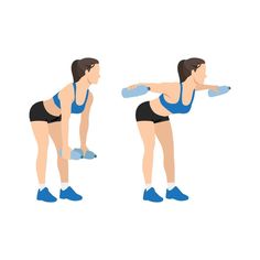 a woman doing squats with one arm extended and the other facing forward, in three different positions