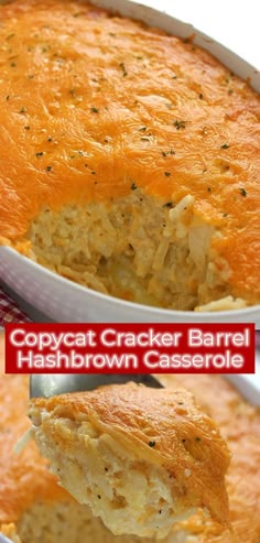 a close up of a casserole in a pan