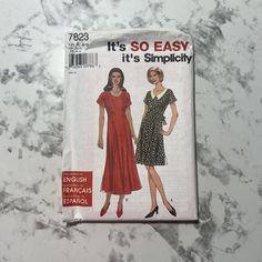 the sewing pattern for this dress is easy to sew