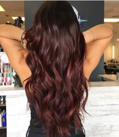 Truffle Raspberry Hair, Chocolate Brown With Red Highlights, Red Wine Balayage Hair, Light Maroon Hair, Mahogany Hair Color Balayage, Balayage Brunette Red, Red Toner For Brown Hair, Rich Red Brown Hair Color, Pink Undertone Skin Hair Color