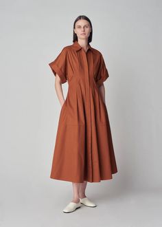 Dresses | Short Sleeve Dresses | CO Short Sleeve Midi Dress, Fashion Muslim, Long Sleeve Short Dress, Midi Short Sleeve Dress, Short Sleeve Shirts, Midi Shirt Dress, Sleeve Midi Dress, One Piece For Women, Pearl Buttons