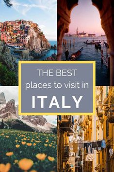 the best places to visit in italy