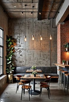 20 Best Stucco Interior Walls Ideas: Transform Your Space with Texture and Style » HomeDecorFull Brick Wall And Wallpaper, Restaurant Entrance Wall Design, Coffee Shop Statement Wall, Half Brick Wall Interior, Brick Wall Accent, Half Brick Wall, Brick Wall Design Ideas