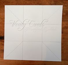 a piece of paper that has been cut into squares