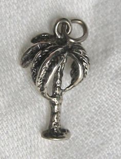 Vintage Sterling Silver Palm Tree Charm - eBay $12.00 - Florida vacation - gift from an employee at Cincinnati Bell. Florida Vacation, Tropical Paradise, Palm Tree, Palm Trees