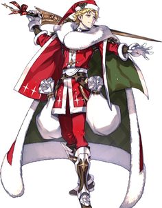 Christmas Dnd, Battle Art, Christmas Poses, Heroes Wiki, Christmas Horror, Santa Outfit, Fire Emblem Characters, Fire Emblem Heroes