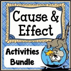 the cause and effect activities bundle for students to use in their writing workbooks