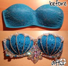 an image of two bras with the same bra on them, one is blue