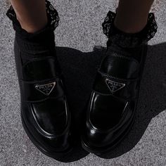 Prada Aesthetic, Aesthetic Women, Black Star, Monk Strap, Loafers Men, All Black Sneakers, Dress Shoes Men