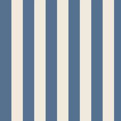 a blue and white striped wallpaper with vertical stripes on the bottom half of it