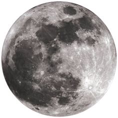 the full moon is shown in black and white