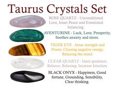 Taurus Gemstones, Taurus Stones, Stones For Taurus, Empath Crystals, Crystals For Taurus, Taurus Crystals, Crystals Zodiac, Crystal Identification, Zodiac Crystals