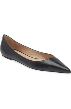 Stuart Weitzman Emilia Pointed Toe Flat (Women) | Nordstrom