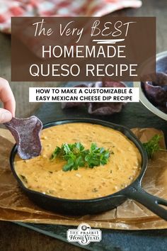 the very best homemade queso recipe how to make a customizable and easy mexican cheese dip