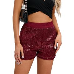 Versatile & Stylish Design: Embrace shimmering style with our Sequined Elastic Skirt. This mini-length sequin club skirt features full lining for skin protection, while the shimmering sequins add a touch of glamour. Alluring Features & Elegant Comfort: The high elasticity fabric and soft lining make it suitable for most women, offering comfort and skin protection. The distinctive design and flattering silhouette accentuate your curves and offer an alluring look. Versatility & Style: Enjoy the ve Stretch Shiny Party Bottoms, Party Bottoms Shiny Stretch, Party Stretch Shiny Bottoms, Stretch Shiny Bottoms For Party, Holiday Sequin Club Bottoms, Holiday Sequined Club Bottoms, Holiday Club Bottoms With Sequins, Stretch Sequin Fabric For Summer Parties, Contrast Sequin Fabric For Club And Holiday