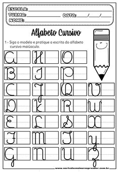 the spanish alphabet worksheet for children to practice their handwriting and writing skills with