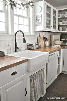 the kitchen is clean and ready to be used as a place for cooking or eating