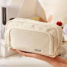 Pencil Bag Aesthetic, Bag Aesthetic School, Pencil Cases For Girls, Aesthetic School, Girl Korean