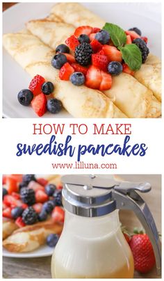 how to make swedish pancakes with fresh fruit