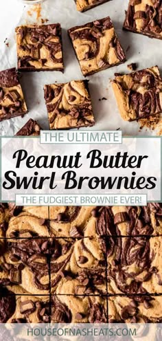 the ultimate peanut butter swirl brownies