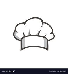 a chef's hat on white background