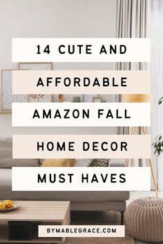 It doesn't get much better than these cute and affordable fall home decor finds from Amazon. These home decor finds will completely transform your space for the fall season. So many cute finds! Fall Home Decor