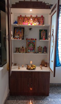 Pooja Room Ideas Indian, Pooja Door Design, Quiz Buzzfeed, Indian Room Decor, Temple Design For Home, Pooja Room Door Design, Wardrobe Interior Design, Pooja Room Design, Room Door Design