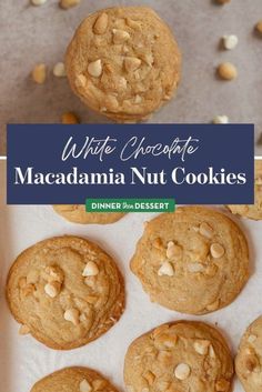 White Chocolate Macadamia Nut Cookies are a favorite bakery treat! These White Chocolate Macadamia Nut Cookies are the definition of decadent and rich treats.