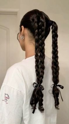 Cute Gelled Hairstyles, Nepali Hairstyle, Hairstyles For Dance Practice, Hairstyles For Really Long Hair, Sick Hairstyles, Long Braid Ponytail, Hairstyle Updo, Hairstyles For Layered Hair