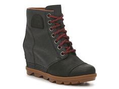 SOREL PDX Wedge Bootie - Free Shipping | DSW Sorel Wedge Boots, Trending Handbags, Heeled Chelsea Boots, Sorel Joan, Chelsea Rain Boots, Cozy Boots, Wedge Bootie, Waterproof Winter Boots, Outdoor Boots