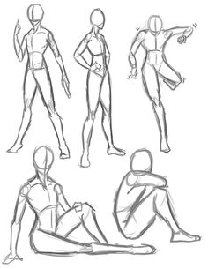 an image of a person doing different poses