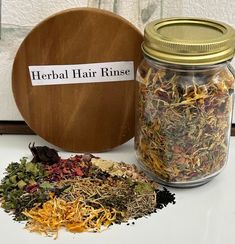 Herbal Hair Tea Rinse Ayurvedic Hair Growth This blend is perfectly well put together allow and aide in hair growth. Should be taken externally ONLY Ingredients:  Hibiscus, Moringa leaves, Rose petals, Lavender, Hair strengthen, Fenugreek, Cloves, Peppermint, Lemon Balm, Lots of Growth, Rosemary, Horsetail, Red clover, Calendula Flower, Nettle, Oregano, Powders, Red Rose Buds, Neem, Marshmallow root and Ayurvedic herbs.   ❤️ If there are certain ingredients from the list that you can not use, please let me know. I will customize your order according to the ingredients above. Pour about 8oz of boiling water over 5 tablespoons of mixture and then cover for about 45 minutes. I like to prepare mines the night before my wash day. After shampooing and conditioning your hair you can pour or spray Herbal Hair Mask, Hair Growth Water Spray, Hair Tea Rinse, Tea Hair Rinse, Herbal Hair Rinse, Ayurvedic Hair Growth, Ayurveda Products, Herbs For Hair Growth, Herbal Hair Oil