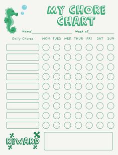 a printable reward sheet for kids to play with