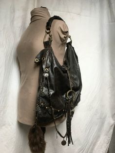 Alternative Handbag, Punk Shoulder Bag For Alternative Fashion, Black Leather Punk Shoulder Bag, Goth Shoulder Bag, Black Gothic Shoulder Bag, Sorting Clothes, Supermodel Body, Concept Clothing, Fashion Victim